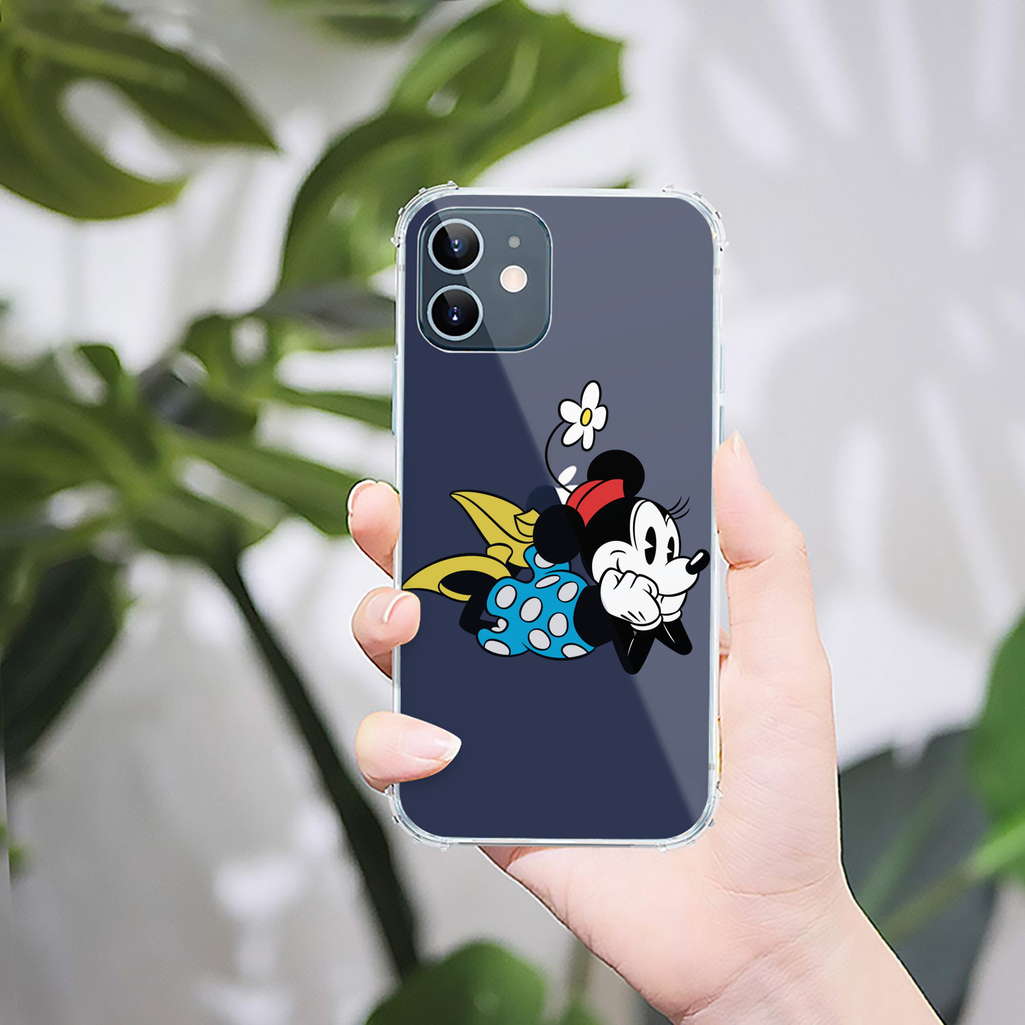 （画像用） ミッキーマウス Mickey Mouse 【iPhone 12シリーズ対応】透明スマホケース（クリアソフトケース）